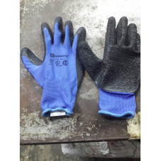 GUANTES G13 POLIP. AZUL LATEX RUGOSO VENT. P/ELAST.		